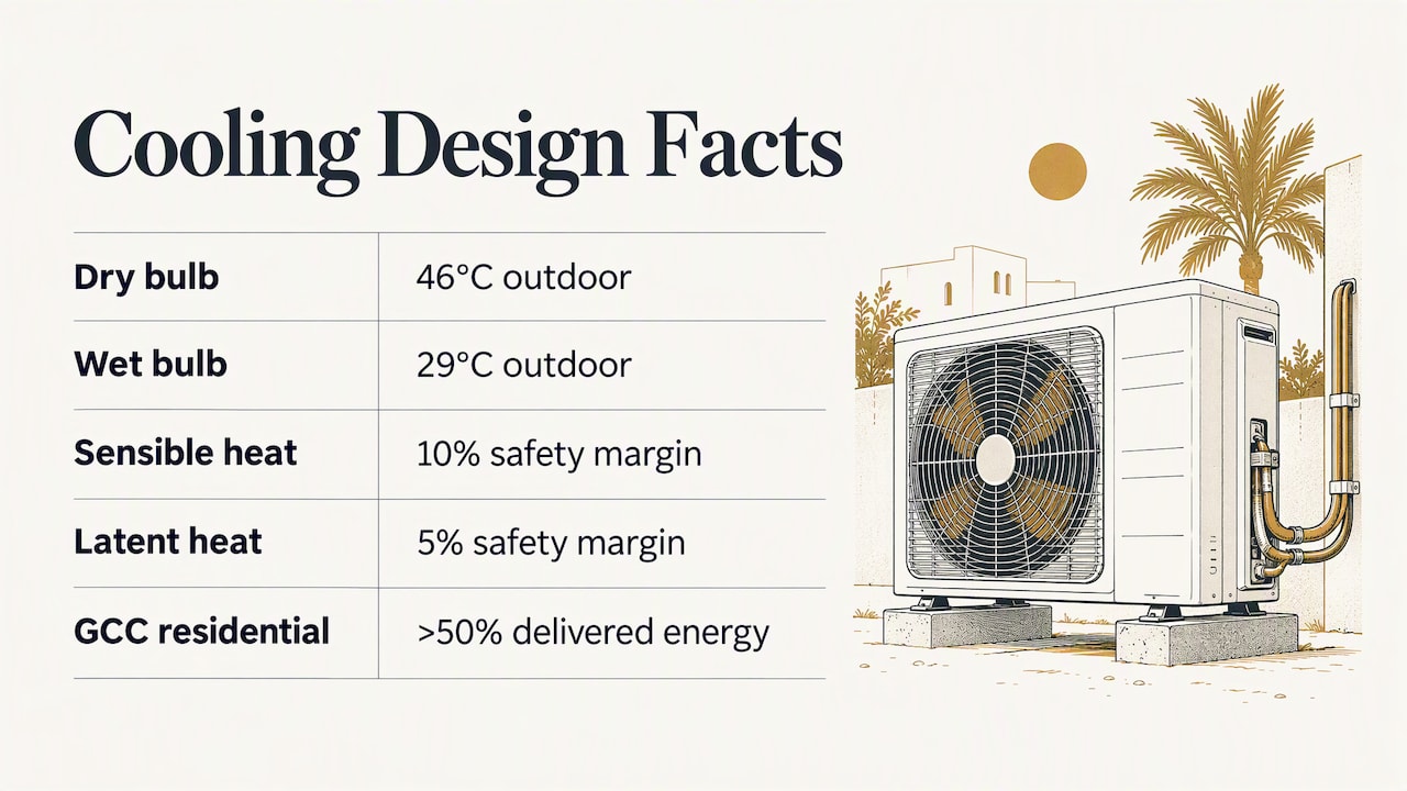Why cooling decides everything in a UAE apartment — overview diagram